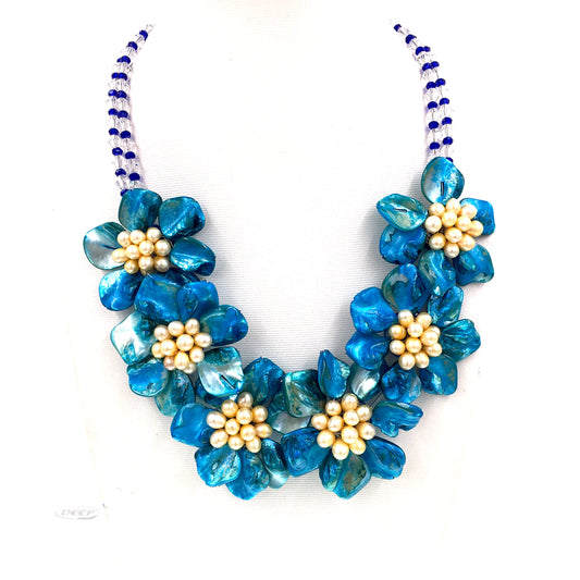 Boucles d'oreilles en métal et maille pour femme