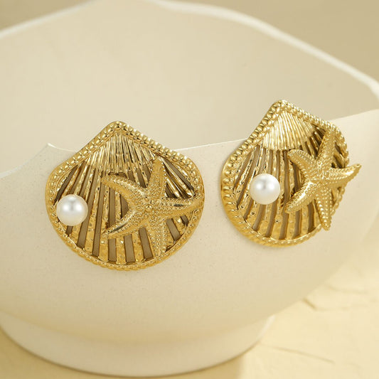 Boucles d'oreilles vintage plaquées or pour femme