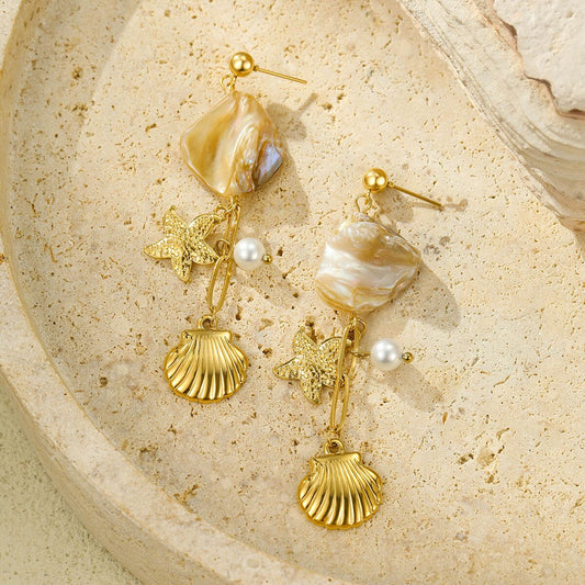 Boucles d'oreilles vintage plaquées or pour femme