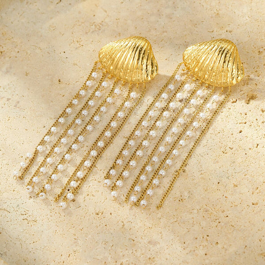 Boucles d'oreilles vintage plaquées or pour femme