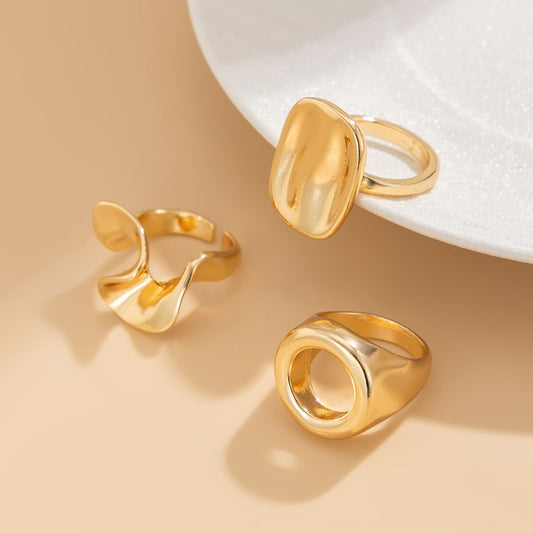 Boucles d'oreilles en métal et maille pour femme