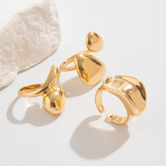 Boucles d'oreilles en métal et maille pour femme