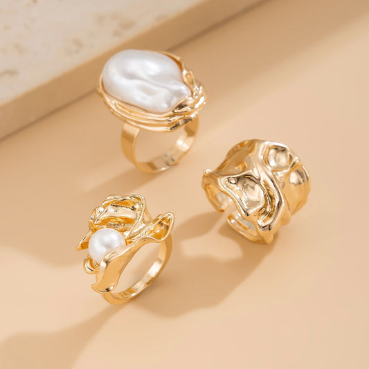 Boucles d'oreilles en métal et maille pour femme