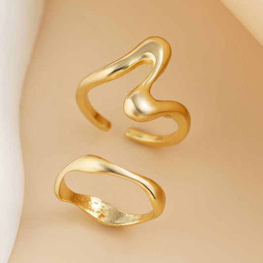 Boucles d'oreilles en métal et maille pour femme