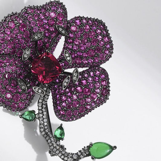 Boucles d'oreilles en métal et maille pour femme