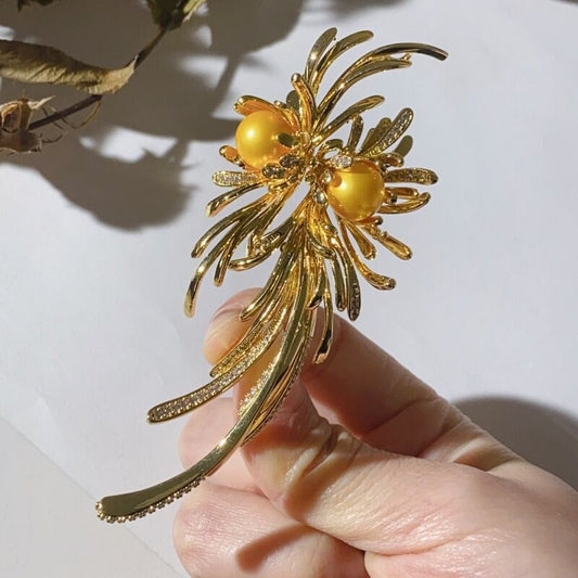 Boucles d'oreilles en métal et maille pour femme