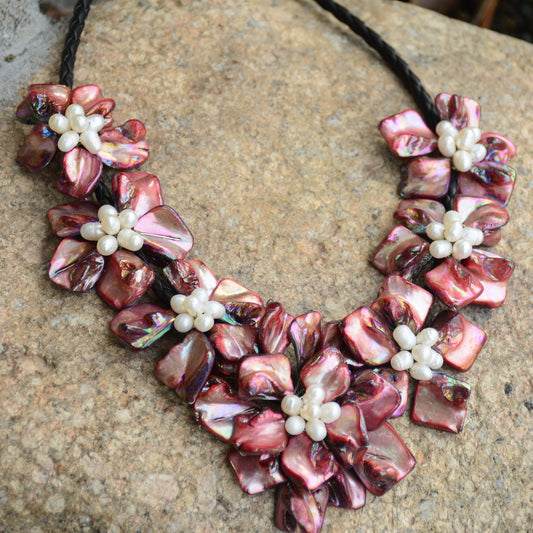 Boucles d'oreilles en métal et maille pour femme