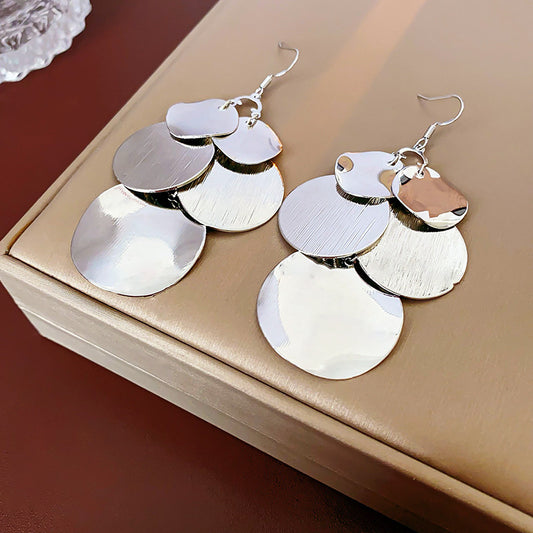 Boucles d'oreilles vintage plaquées or pour femme
