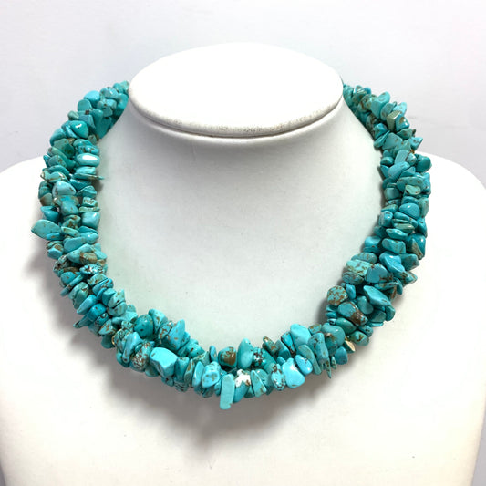 Turquoise Woman Collarbone Necklace
