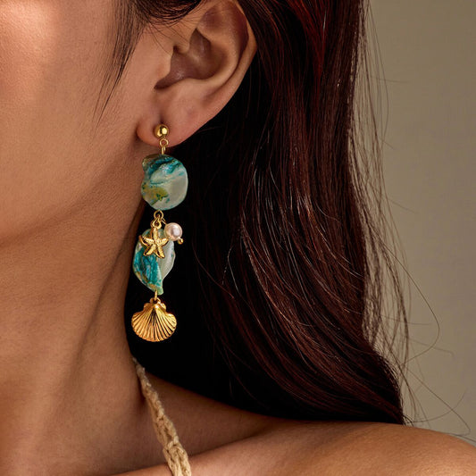 Boucles d'oreilles vintage plaquées or pour femme