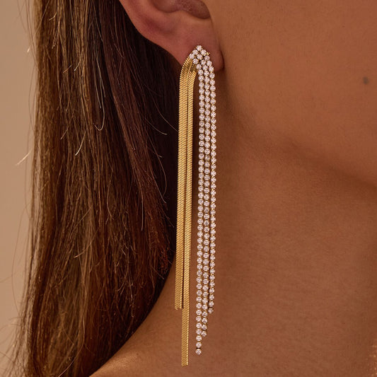 Boucles d'oreilles vintage plaquées or pour femme