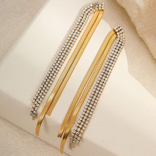 Boucles d'oreilles vintage plaquées or pour femme
