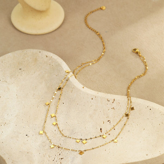 Double Up Stars Necklace