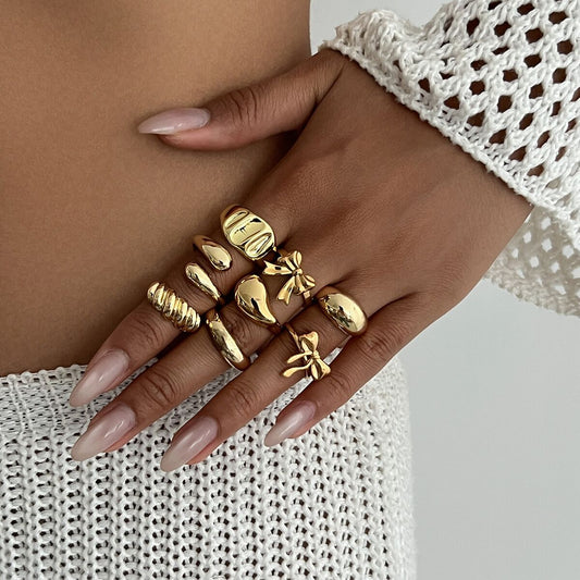 Boucles d'oreilles en métal et maille pour femme