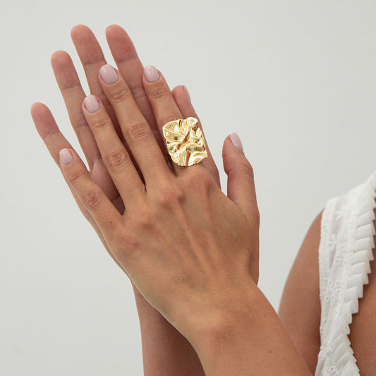 Boucles d'oreilles en métal et maille pour femme