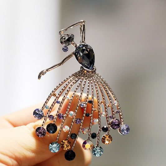 Boucles d'oreilles en métal et maille pour femme