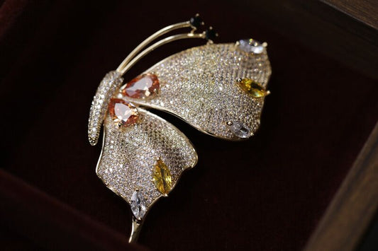 Boucles d'oreilles en métal et maille pour femme