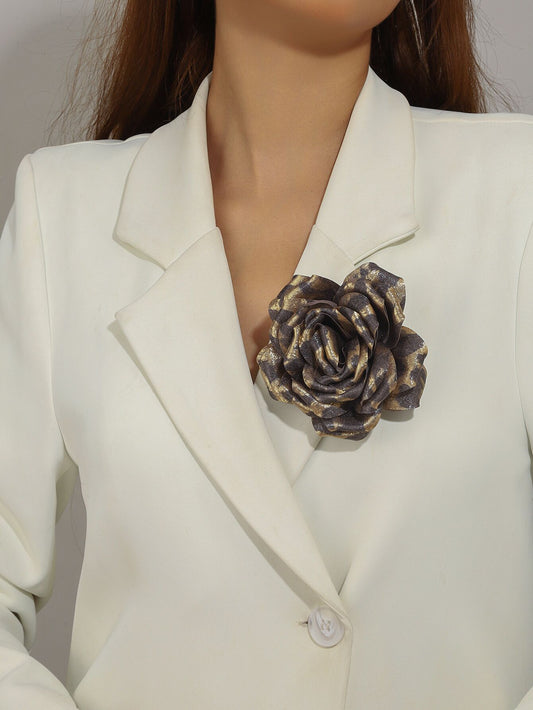 Boucles d'oreilles en métal et maille pour femme