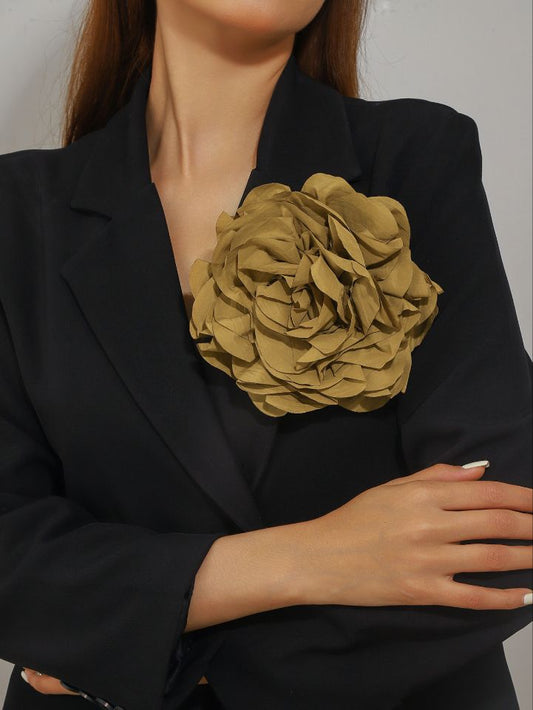 Boucles d'oreilles en métal et maille pour femme