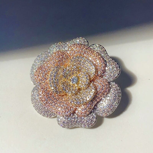 Boucles d'oreilles en métal et maille pour femme