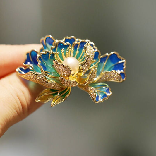 Boucles d'oreilles en métal et maille pour femme