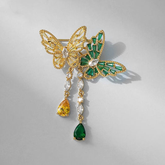 Boucles d'oreilles en métal et maille pour femme