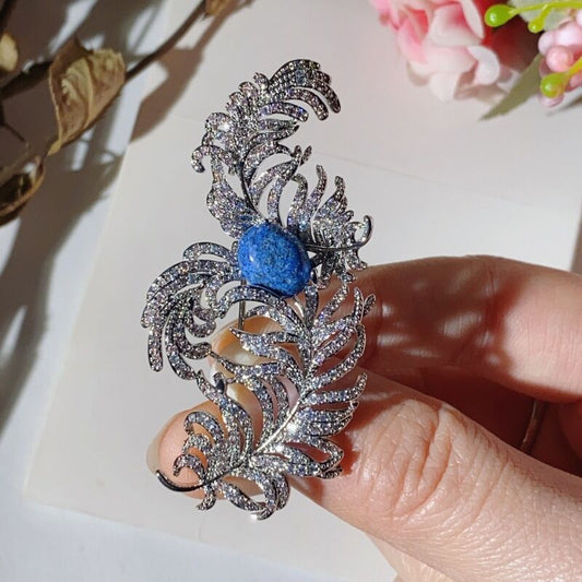 Boucles d'oreilles en métal et maille pour femme