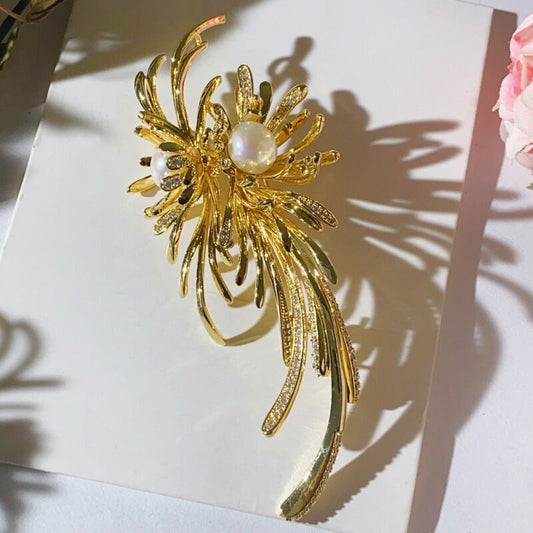 Boucles d'oreilles en métal et maille pour femme