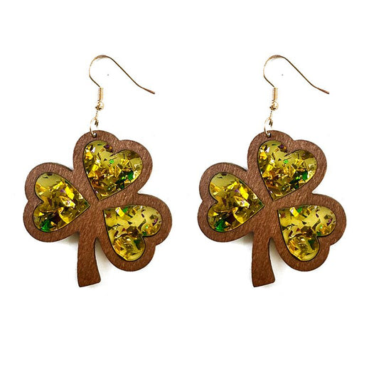Boucles d'oreilles vintage plaquées or pour femme
