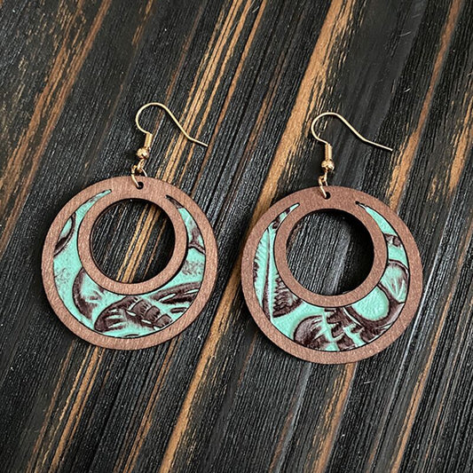 Boucles d'oreilles vintage plaquées or pour femme