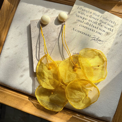 Yellow Floral Earring