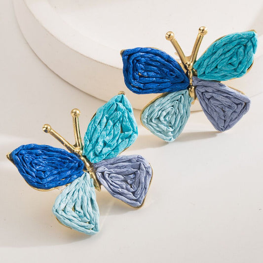 Vintage Damen vergoldete Ohrringe