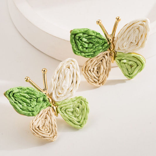 Vintage Damen vergoldete Ohrringe