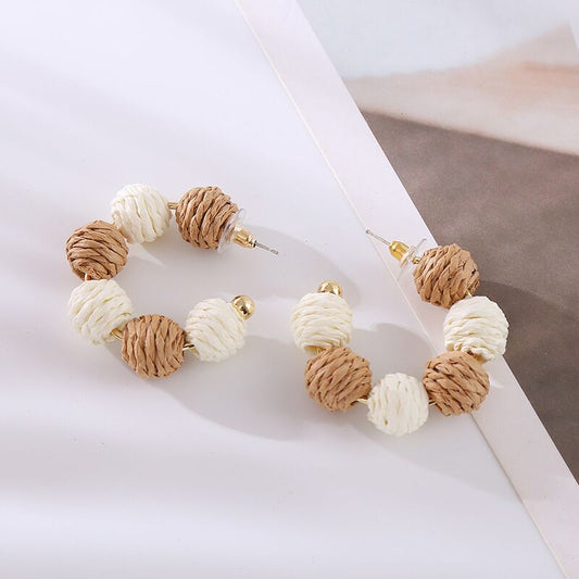 Vintage Damen vergoldete Ohrringe