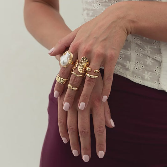 Boucles d'oreilles en métal et maille pour femme