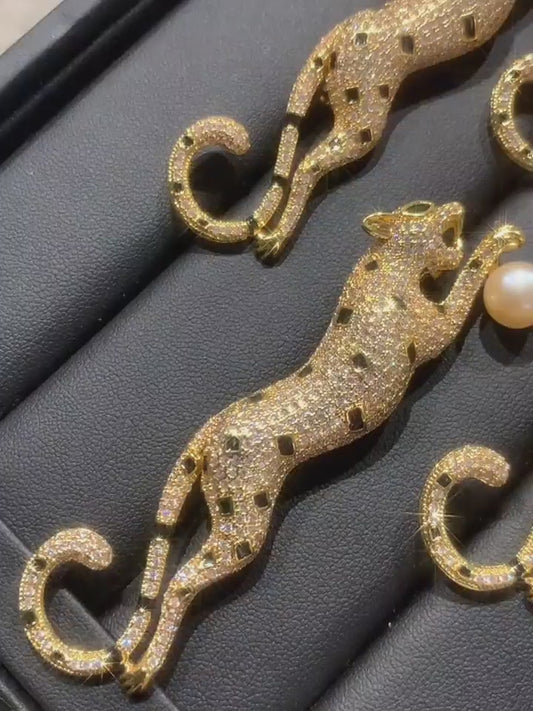 Boucles d'oreilles en métal et maille pour femme