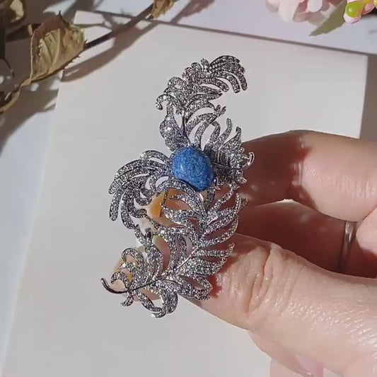 Boucles d'oreilles en métal et maille pour femme